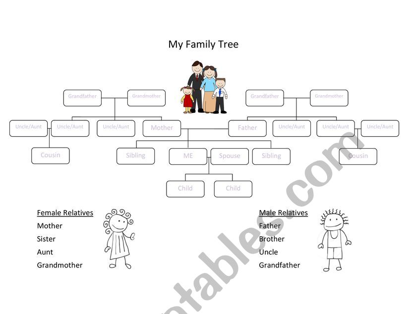 Family Tree worksheet