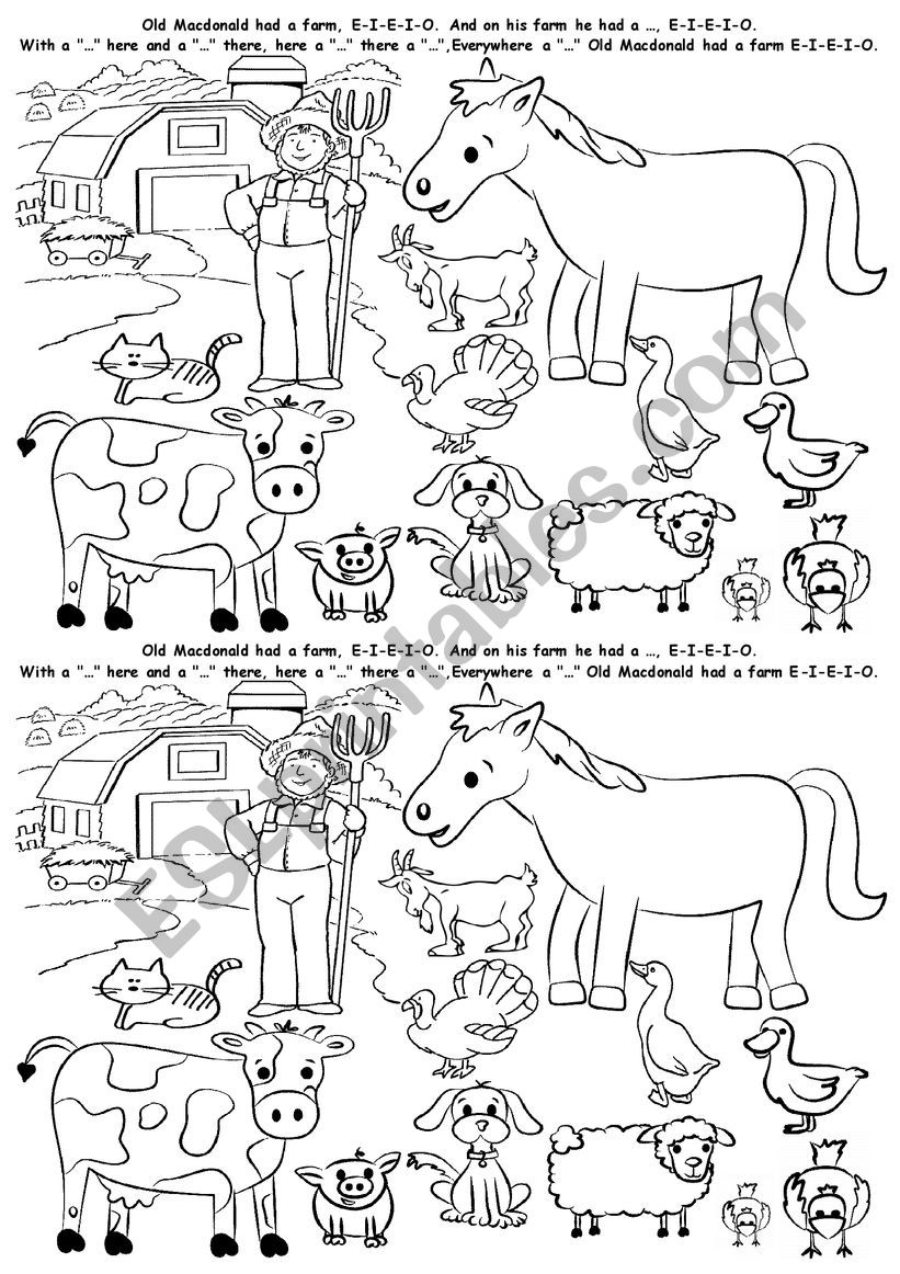 Farm Animal Activity Sheets