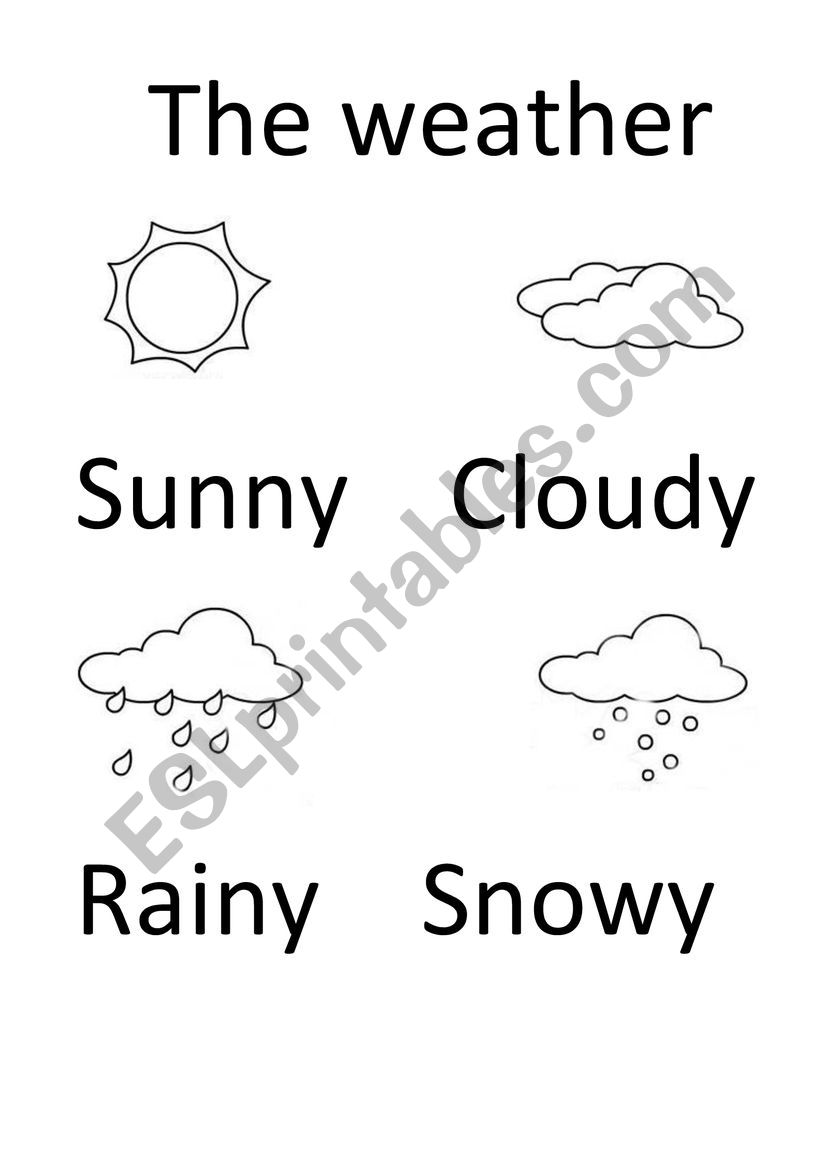 Weather worksheet