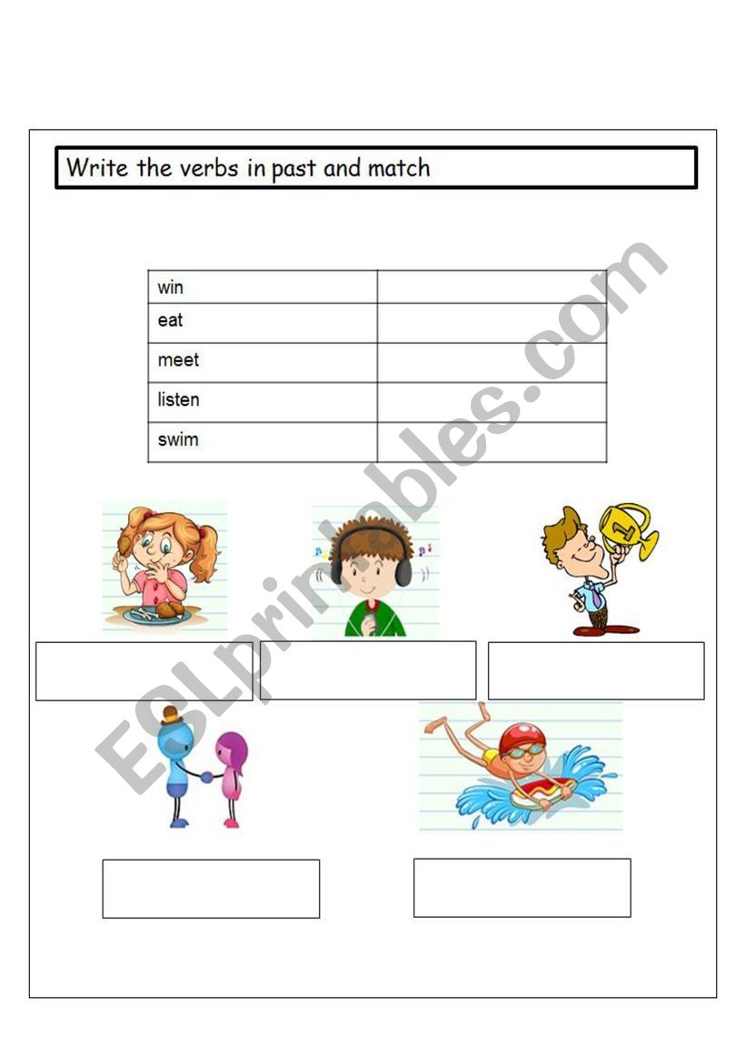 Past Verbs worksheet