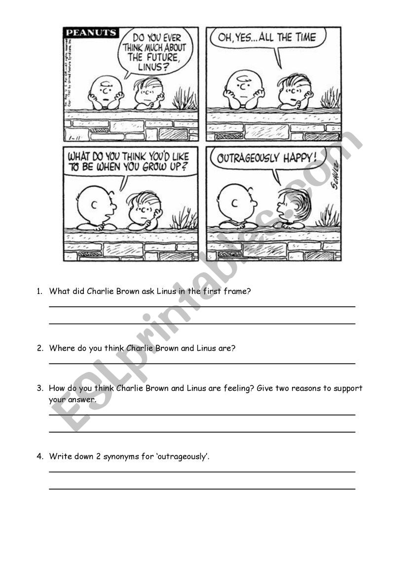 Comic Strip Comprehension - Indirect Speech 2