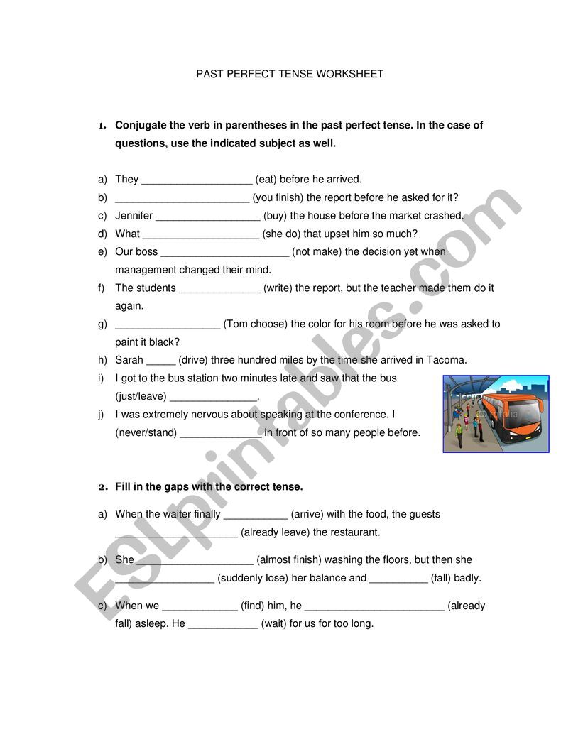 past-perfect-tense-esl-worksheet-by-cmagdaleno