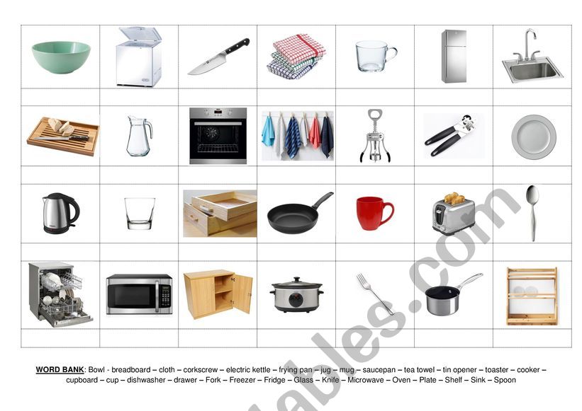 Household Appliances Names with Pictures, Home Appliances Vocabulary