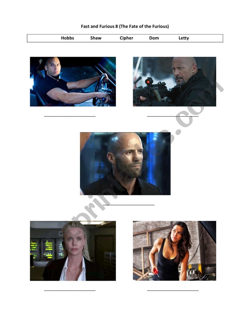 Movie - The Fate of the Furious (Fast and Furious 8)