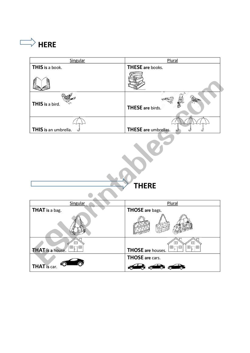 This, That, These, Those worksheet