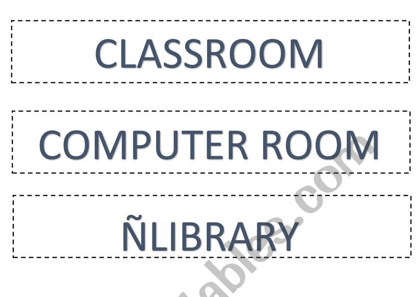 LABELS SCHOOL worksheet