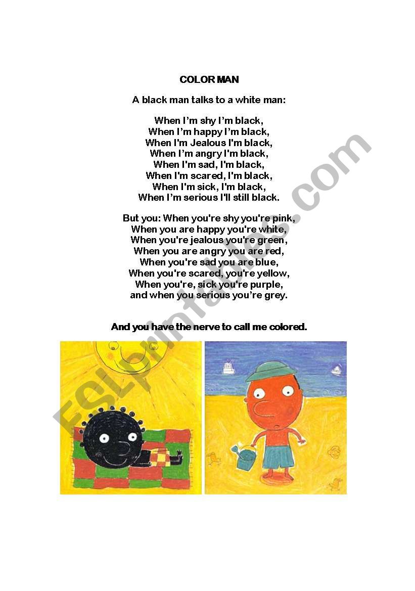 color man worksheet