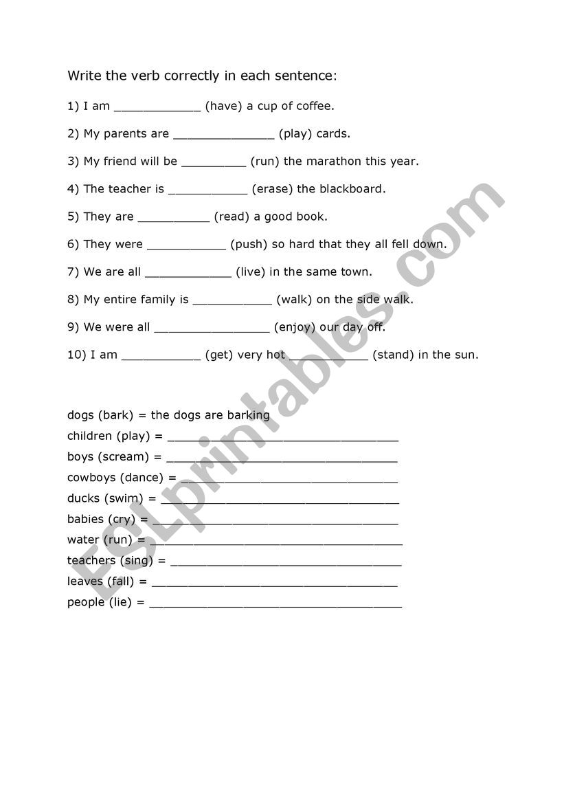 present-participle-exercises-esl-worksheet-by-yoursforever76