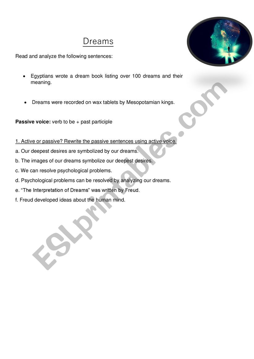 Passive voice  worksheet