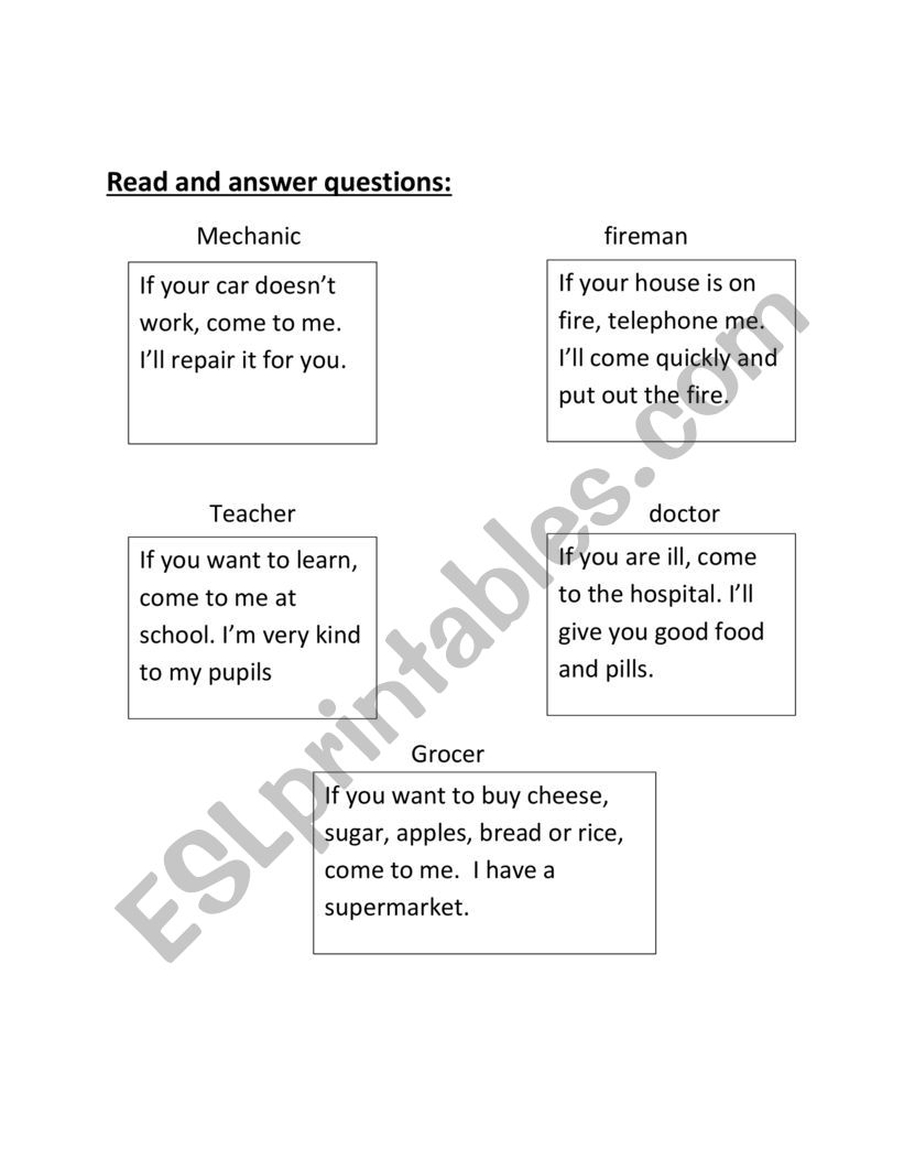 Revision worksheet