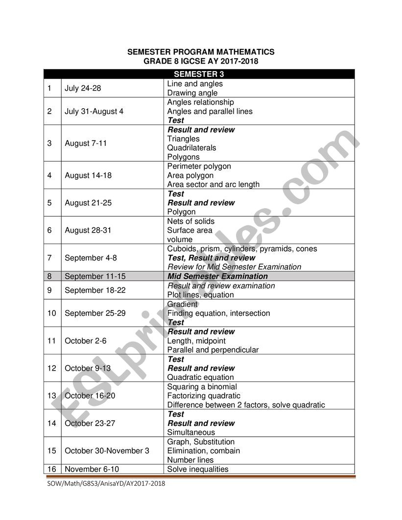 scheme of work worksheet