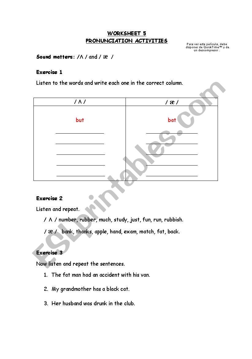 Phonetics  worksheet