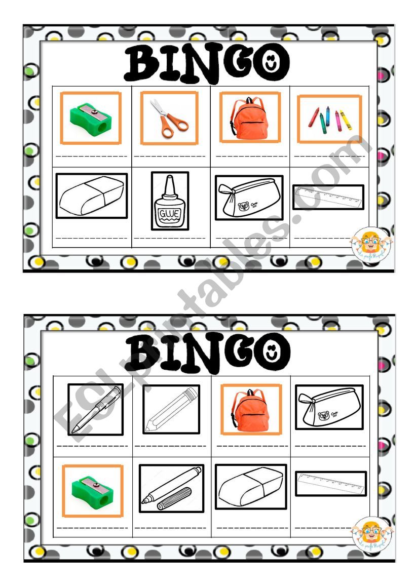 bingo for the classroom