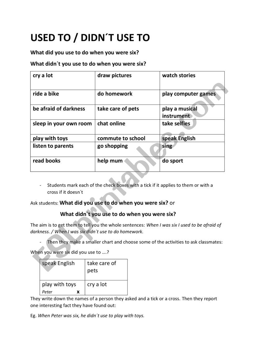 Used_to_activity worksheet