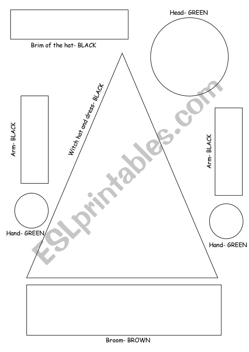 Witch worksheet