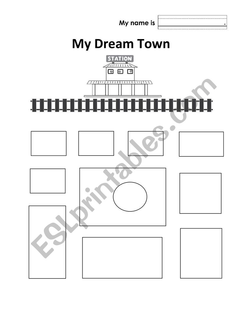 My Dream Town worksheet