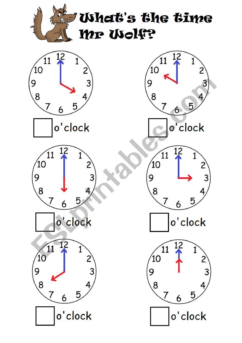 time worksheet