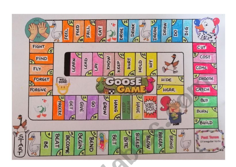 Goose game I worksheet