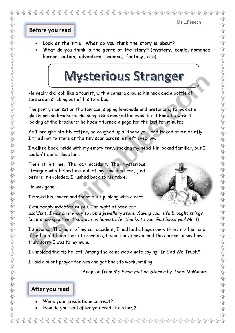 Mysterious Stranger Prose extract