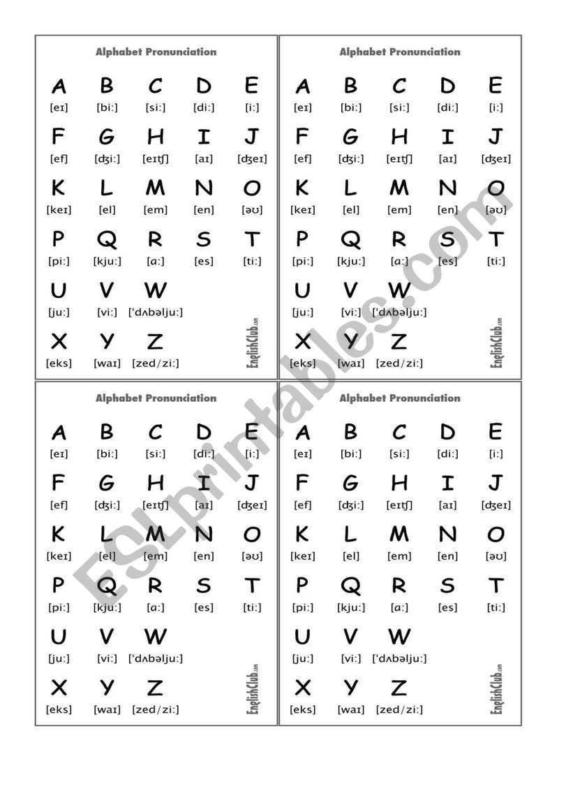 Alphabet worksheet