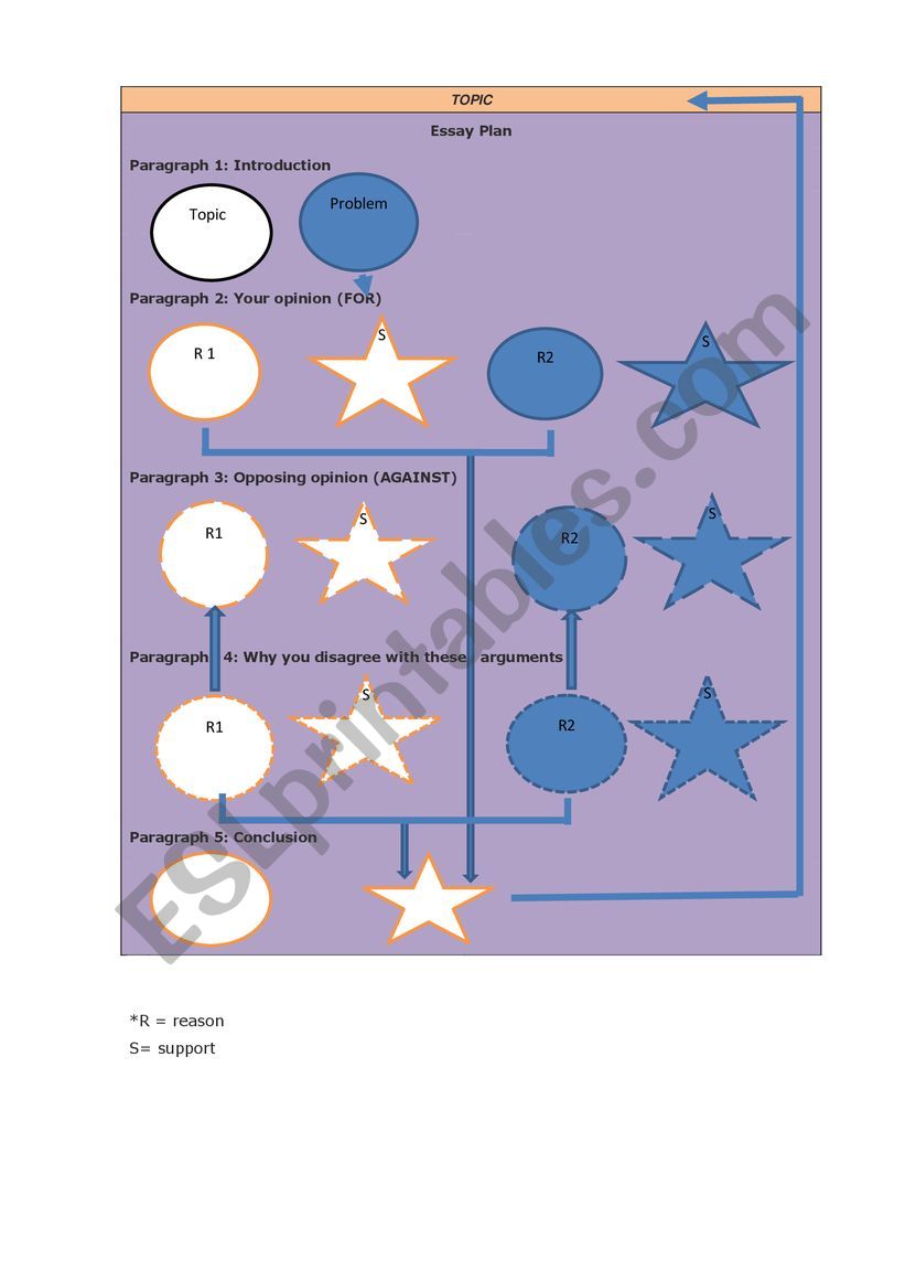 essay structure worksheet