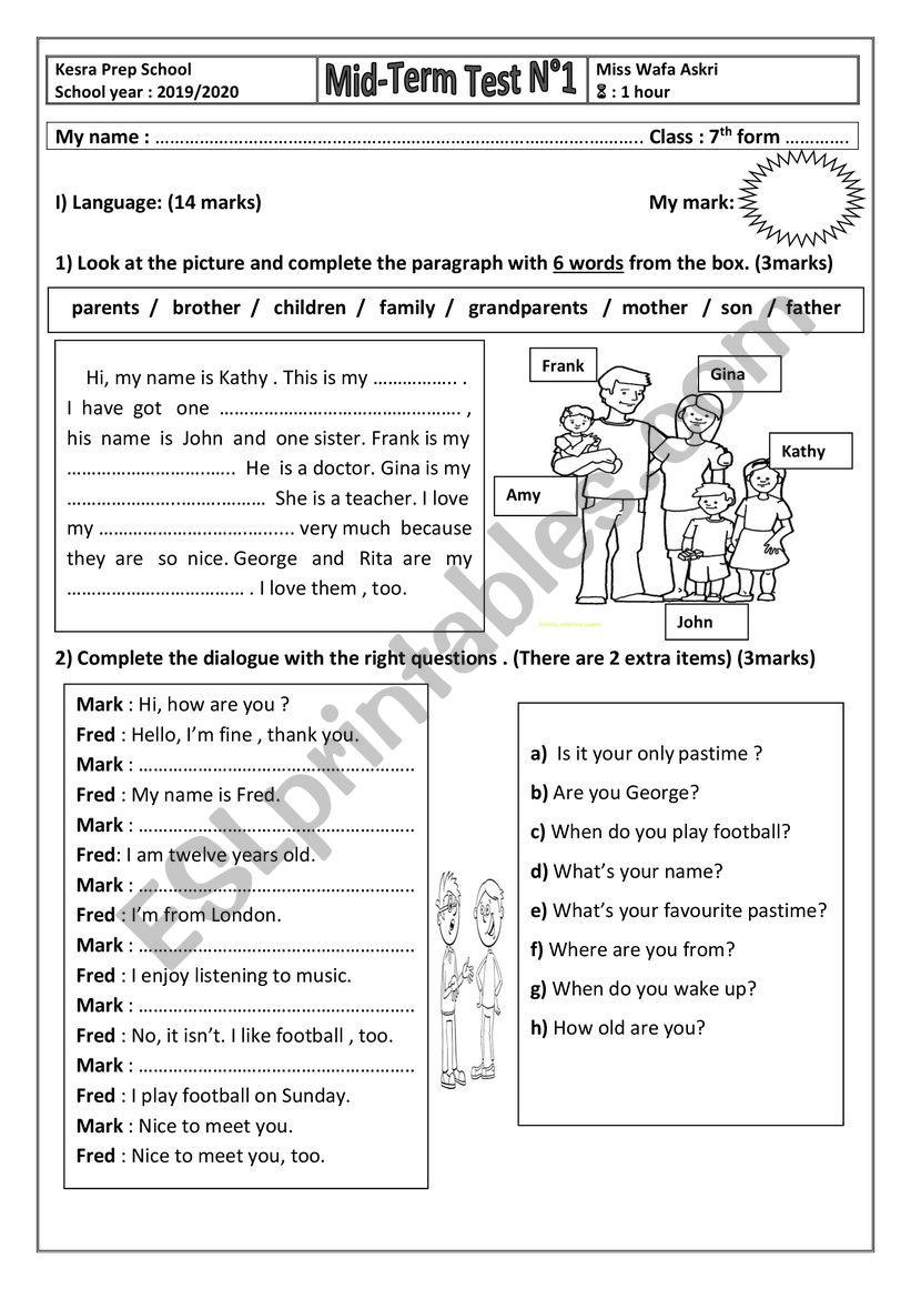 Term test. Mid term Test Units 1-7 ответы. 7 Класс Test 3a 7th form. Fly High 2 end-of-term Test 1. 2 Класс term Test 2021-23.