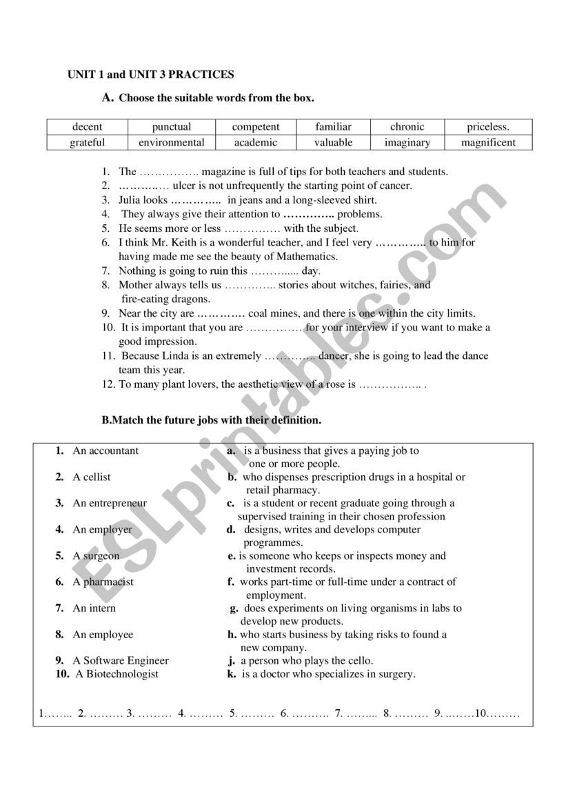 to fill with verb worksheet