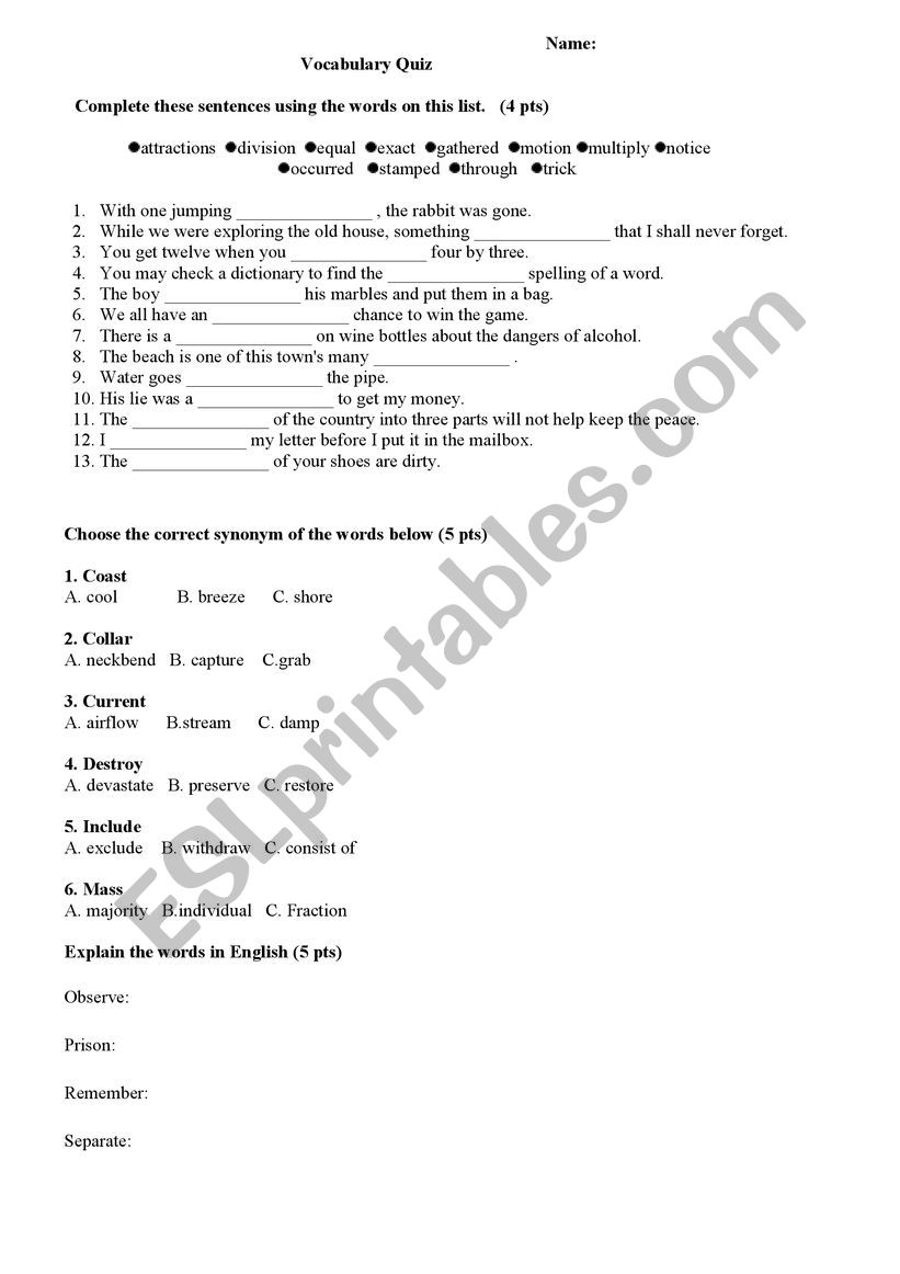 b1-level-vocabulary-quiz-esl-worksheet-by-silentway