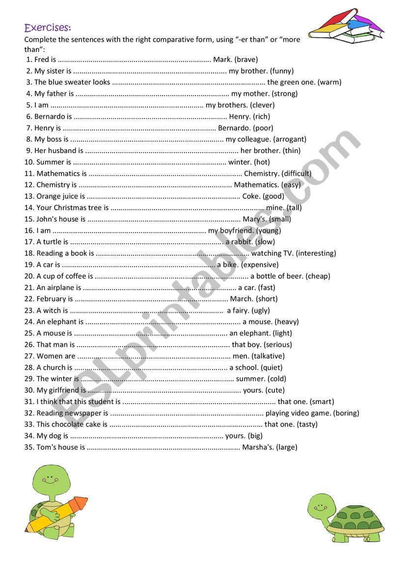 comparatives-er-or-more-than-esl-worksheet-by-robcpm