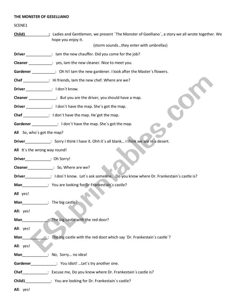 play  worksheet