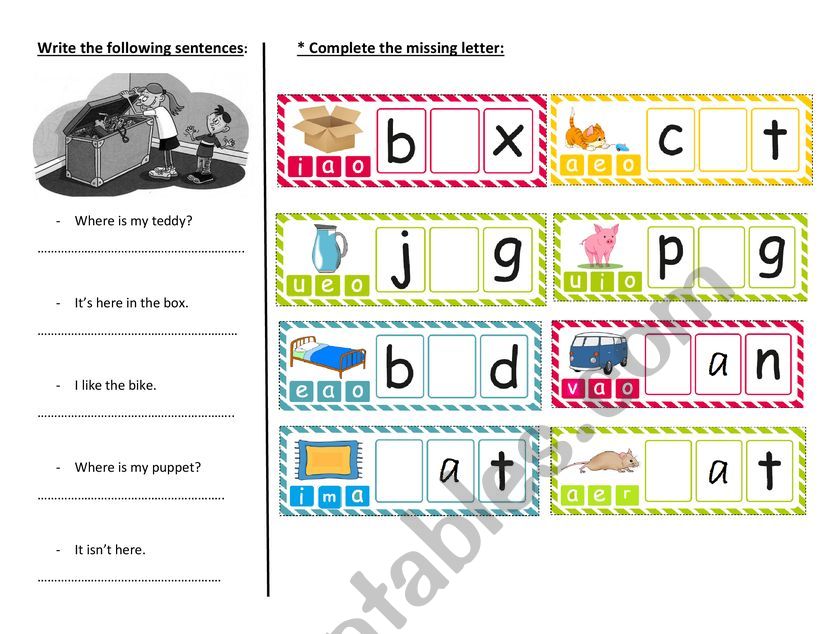 writing worksheet worksheet