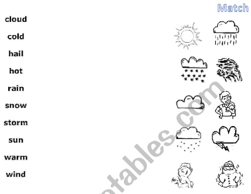 Weather worksheet