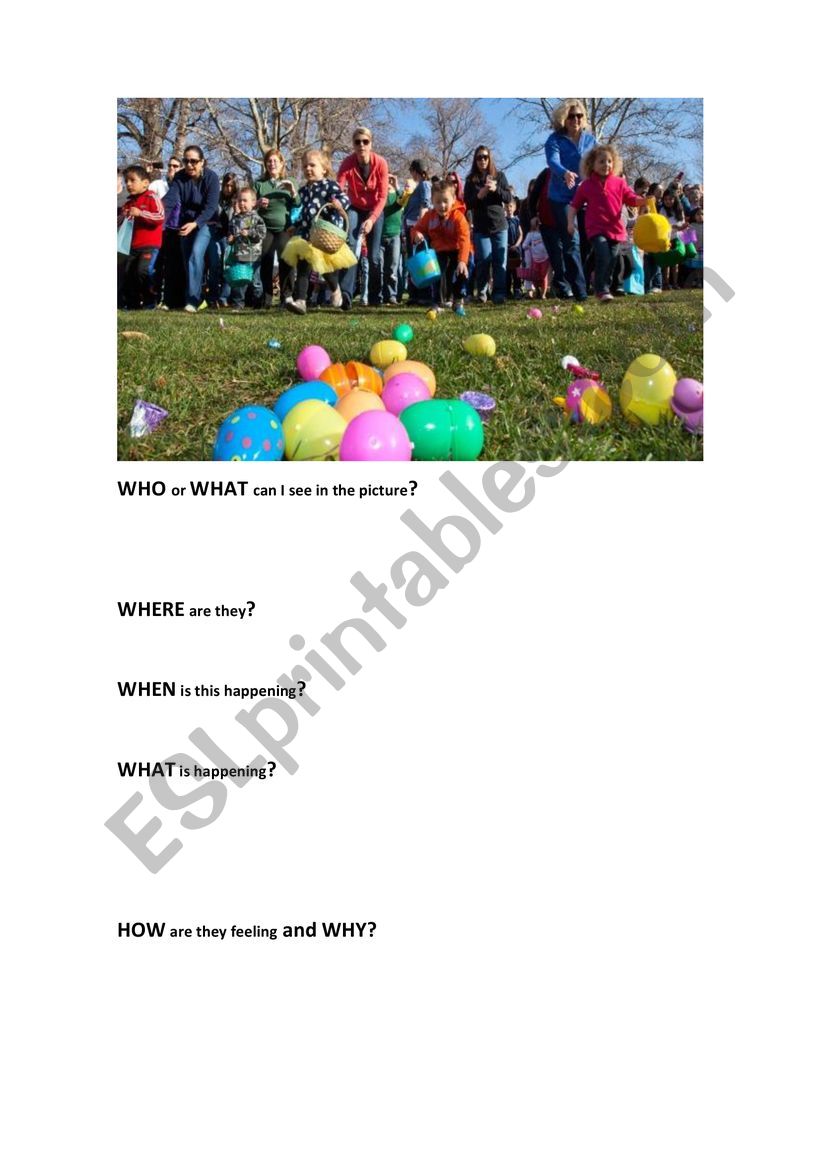 Describing pictures worksheet