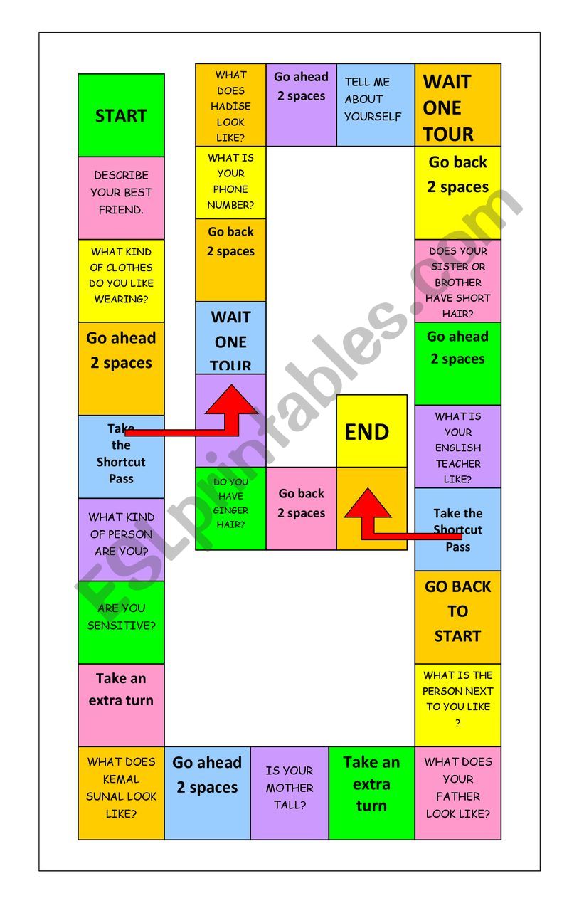 characters worksheet