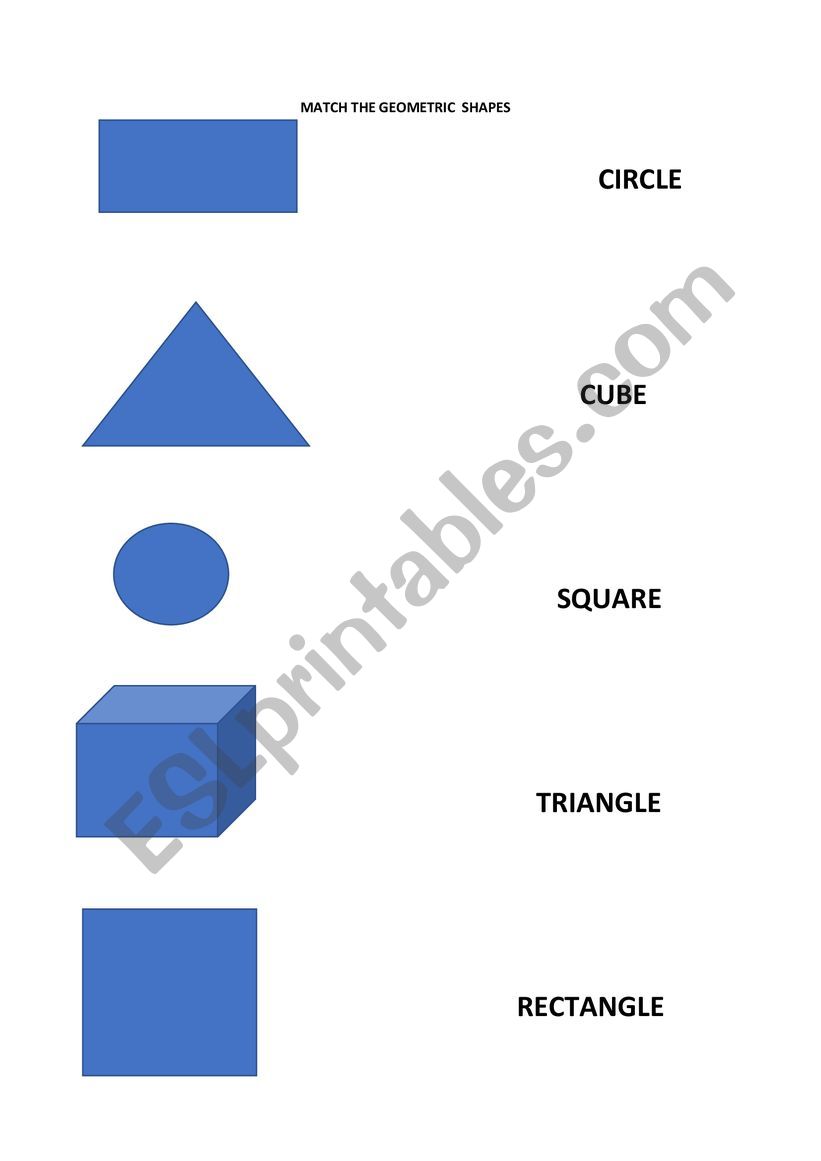 geometric shapes esl worksheet by fikriye guney