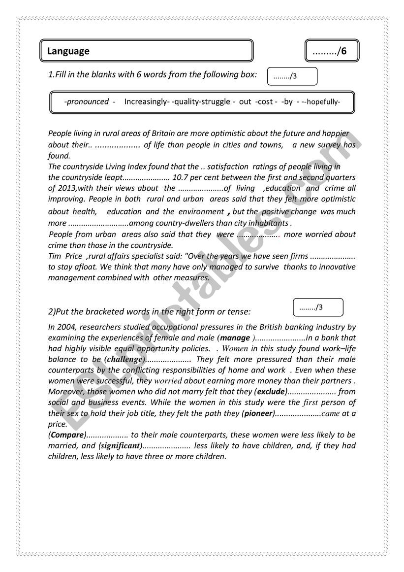 end of term test n2 worksheet