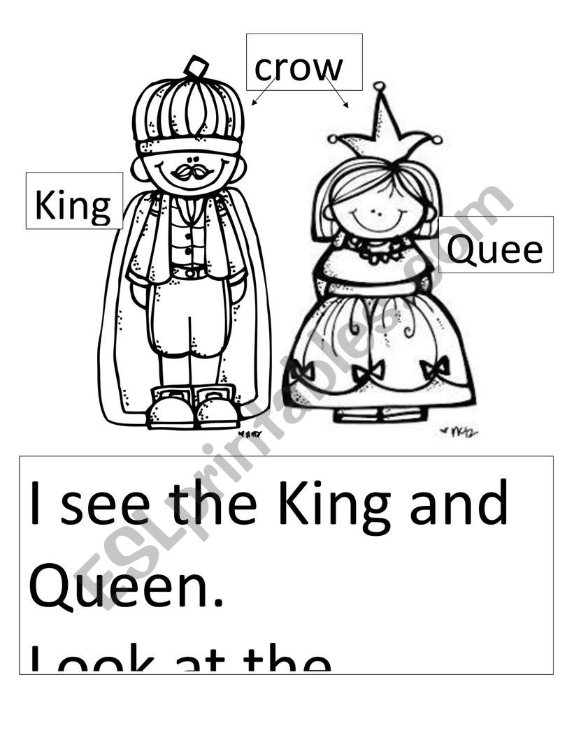 King Queen ESL Worksheet By Lbarousse