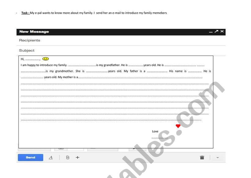 Introducing family members  worksheet