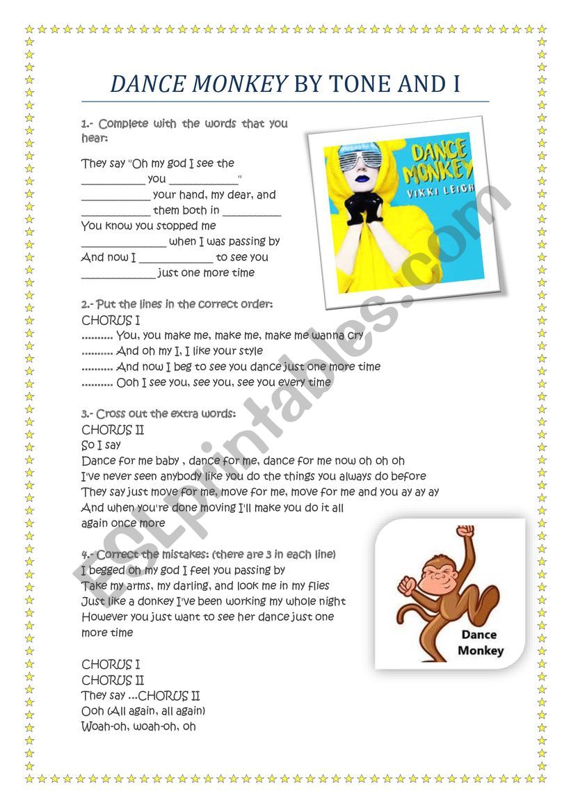 Dance Monkey Id Code