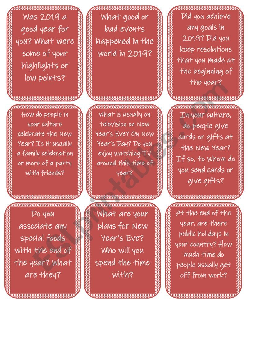 Christmas Discussion Questions ESL Worksheet By MironArt