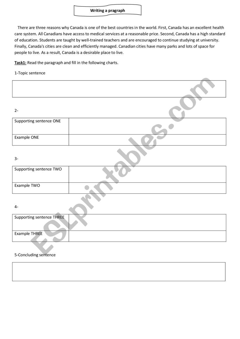 writing esl worksheet by zouikir