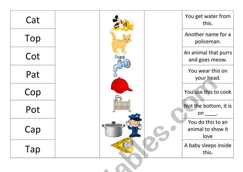 C A T O P worksheet worksheet