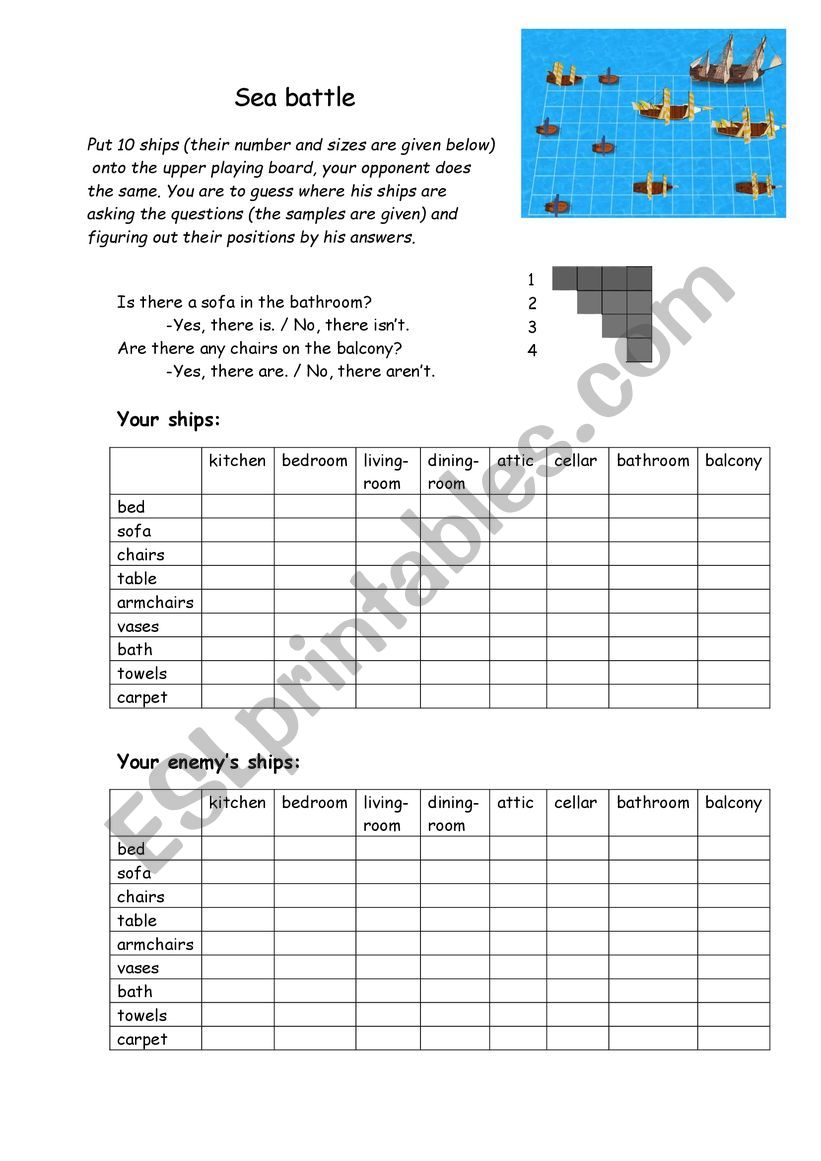 Is/Are there questions, furniture and rooms