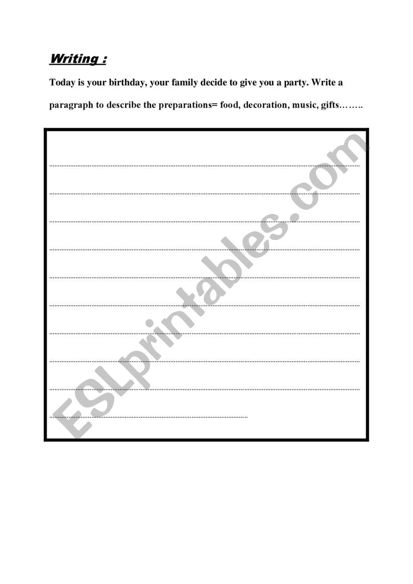 task  worksheet