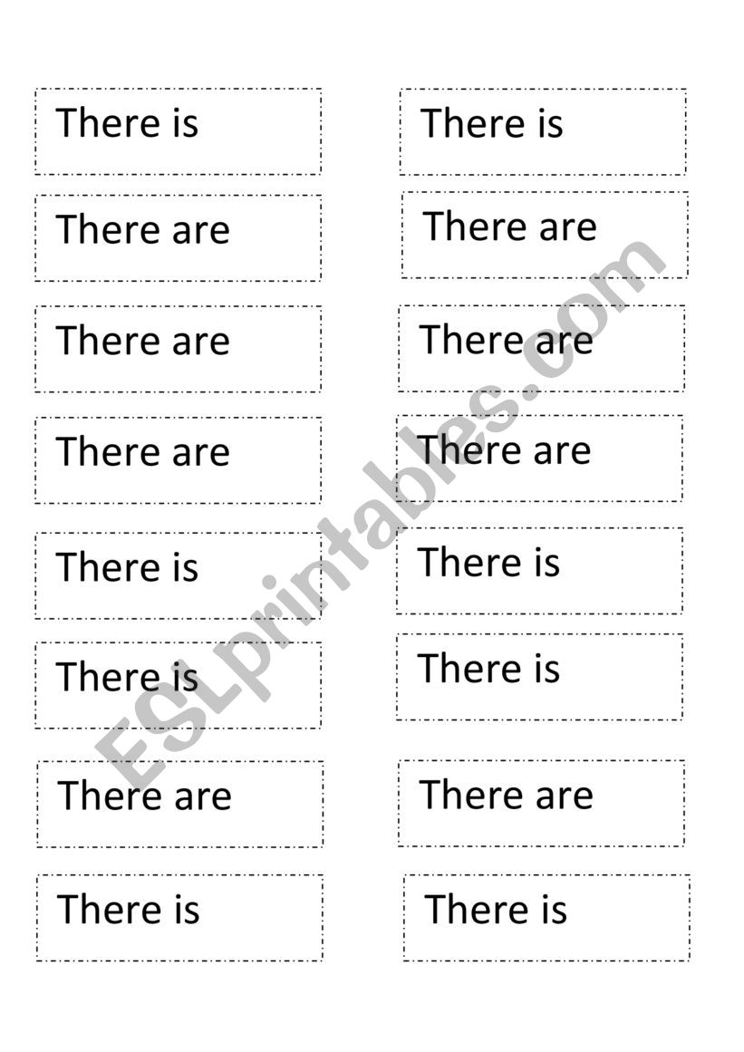 There is/there are worksheet