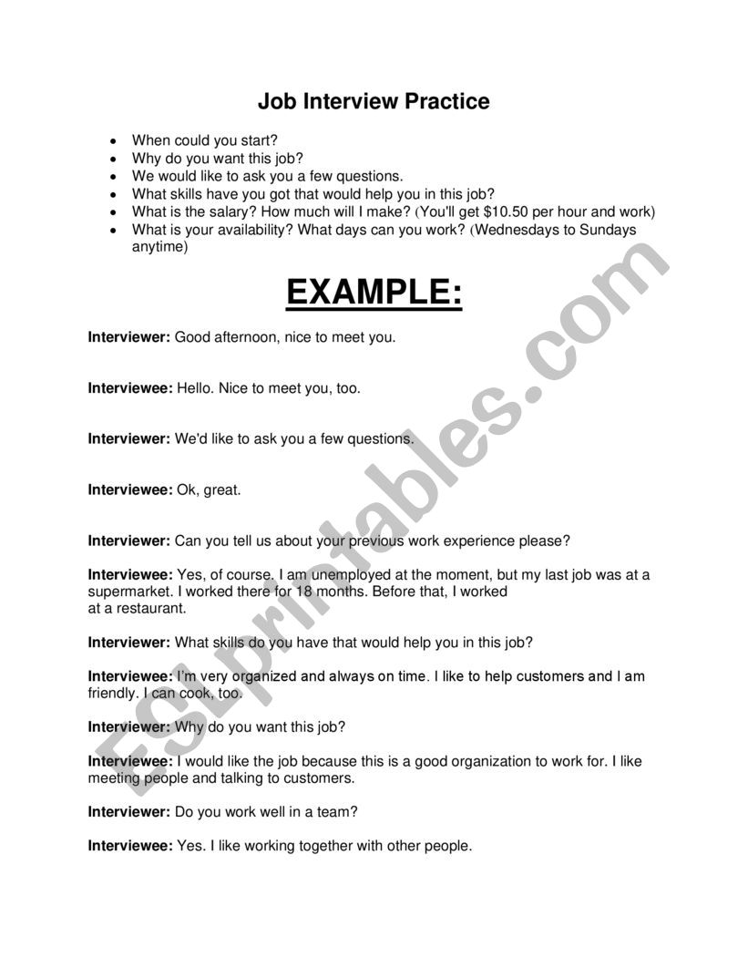 ESL Intermediate Jon Interview - ESL Worksheet By Cdavis2