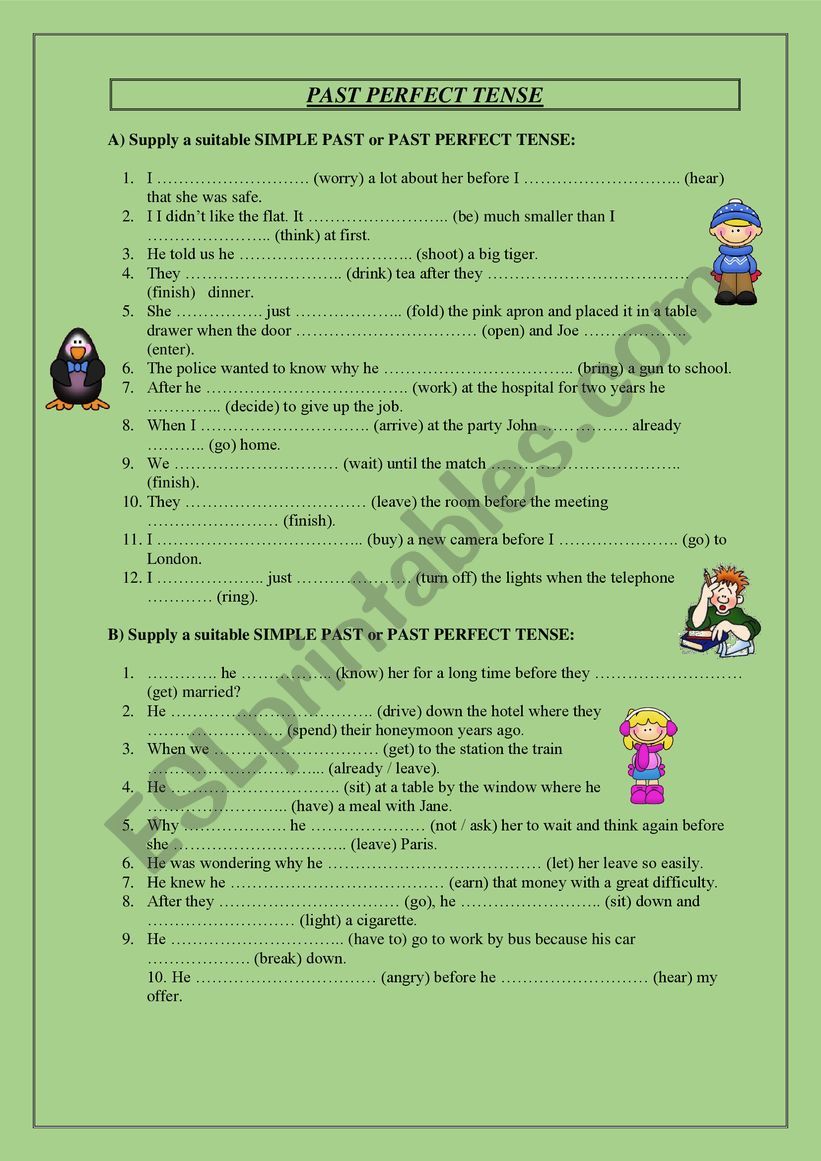 past-perfect-tense-esl-worksheet-by-handsome-boy