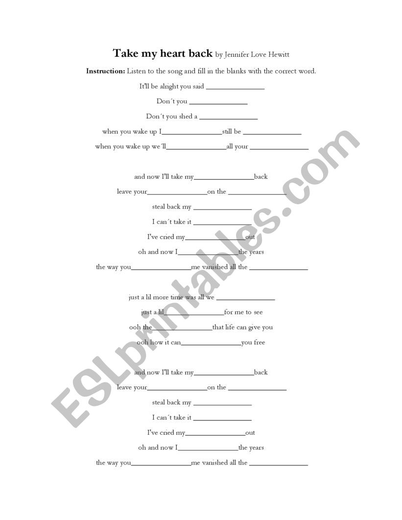 If Only St. Valentine Movie worksheet