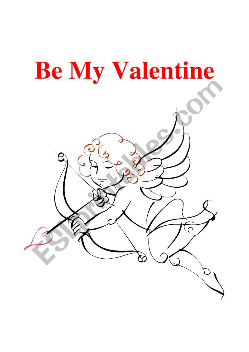 be my valentine worksheet