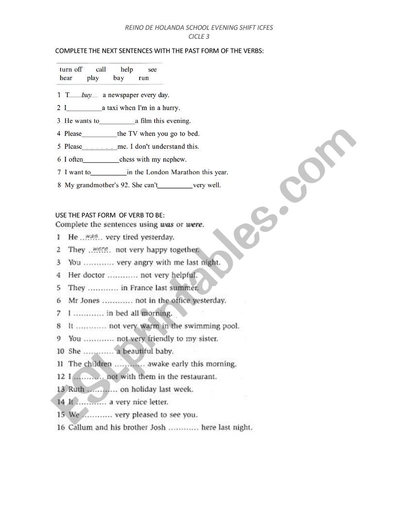 Basic English Vocabulary ESL Worksheet By Zulywal